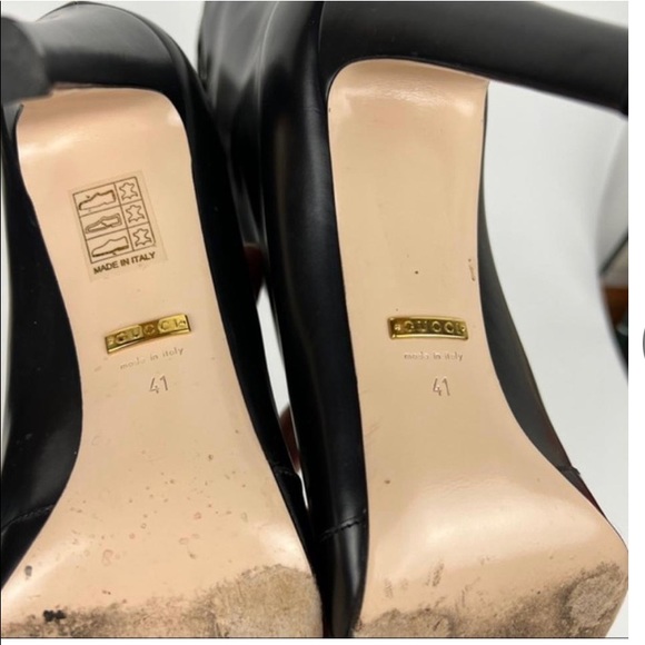 Black Gucci 2021 leather caged heeled damir lattice boots - Picture 7 of 7